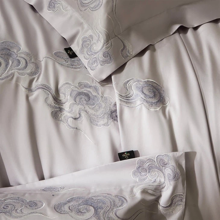 Tencel Embroidered Four-piece Bedding Set manufacturers